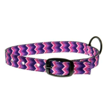  COBBYS PET Textil nyakörv, lilás-rózsaszínes-sárgás-kék 25mm/70cm nyakörv, póráz, hám kutyáknak
