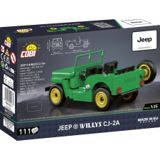 Cobi 24517 Jeep Willys CJ-2A (zöld) 111 darabos Építőjáték (5902251245177) autópálya és játékautó