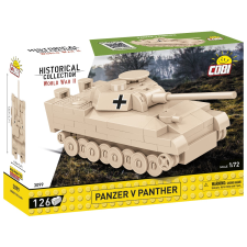 Cobi Blocks Panzer V Panther tank modell (1:72) (3099) autópálya és játékautó