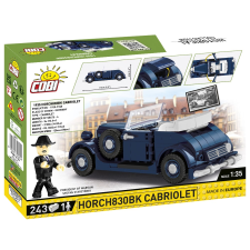 Cobi Horch830BK Cabriolet autó 248 darabos építőjáték 1:35 (2262) kreatív és készségfejlesztő