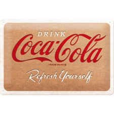 Coca Cola Cardboard Logo Fémtábla dekoráció