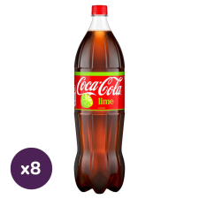 Coca-Cola Lime cola- és lime ízű szénsavas üdítőital (8x1,75 liter) üdítő, ásványviz, gyümölcslé