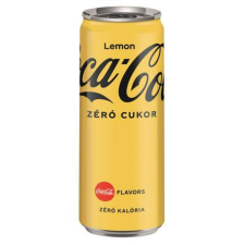 Coca cola Üdítőital, szénsavas, 0,33 l, dobozos, COCA COLA Coca Cola Zero Lemon (KHI408) üdítő, ásványviz, gyümölcslé