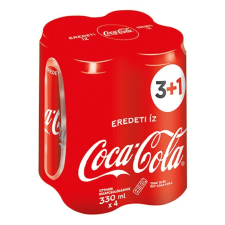 Coca cola Üdítőital szénsavas COCA-COLA dobozos multipack 4x0,33L üdítő, ásványviz, gyümölcslé