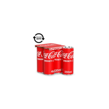 Coca-Cola Üdítőital szénsavas COCA-COLA dobozos multipack 4x0,33L DRS üdítő, ásványviz, gyümölcslé