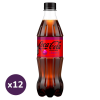 Coca-Cola Zero Cherry cola ízű energiamentes szénsavas üdítőital cseresznye ízesítéssel (12x500 ml)