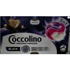 COCCOLINO Coccolino Care Black 3IN1 gél kapszula 40 db 40 kapszula sötét ruhaneműhöz tisztító- és takarítószer, higiénia