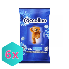 Coccolino Illatosítókendő szárítógéphez, Fresh Sky, 20 db KARTON - 6 db tisztító- és takarítószer, higiénia