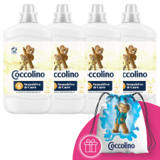 COCCOLINO Sensitive Almond Öblítő koncentrátum 256 mosás 4x1600ml + Ajándék Coccolino Hátizsák tisztító- és takarítószer, higiénia