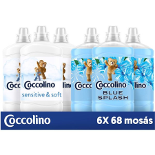 COCCOLINO Sensitive & Blue Splash 6 × 1700 ml tisztító- és takarítószer, higiénia