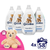 COCCOLINO Sensitive Pure ultrakoncentrált öblítő 4x870 ml (232 mosás)