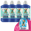 COCCOLINO Water Lily &amp; Pink Grapefruit Öblítő koncentrátum 256 mosás 4x1600ml + Ajándék Coccolino Hátizsák