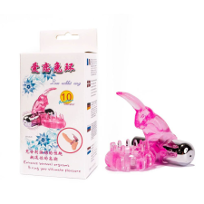 Cock Ring With Bullet Vibrator Pink 1 péniszgyűrű