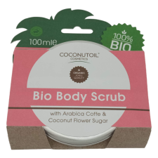 Coconutoil - Bio Testradír Kávéval & Kókuszvirágcukorral (100ml) testradír