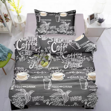  COFFEE szürke pamut ágyneműhuzat lakástextília