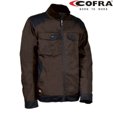 COFRA Blora Sztreccs Munkáskabát Barna/Fekete - 54 munkaruha