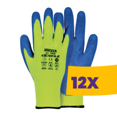 COFRA Bricker bélelt latex mártott kesztyű (Karton - 12 pár)