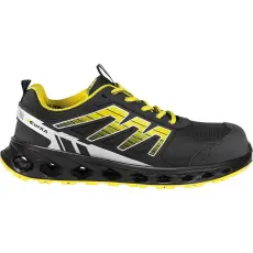COFRA Cushioning S3S ESD SR Elasztikus Fekete/Sárga Munkavédelmi cipő
