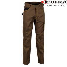 COFRA Drill Derekas Munkásnadrág Barna/Fekete - 56