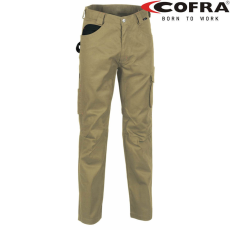 COFRA Drill Derekas Munkásnadrág Khaki/Fekete - 58