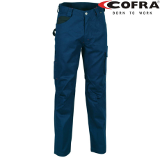 COFRA Drill Derekas Munkásnadrág Sötétkék/Fekete - 46