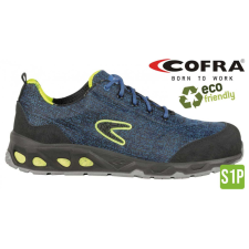 COFRA Ecological-Reconverted-Reused S1P Környezetbarát Munkacipő Kék/Sárga - 47 munkavédelmi cipő