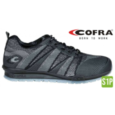 COFRA Fluent S1P Szellőző Munkavédelmi Sportcipő Fekete - 42