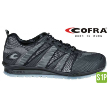 COFRA Fluent S1P Szellőző Munkavédelmi Sportcipő Fekete - 43 munkavédelmi cipő