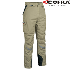 COFRA Frozen Téli Bélelt Munkásnadrág Khaki/Fekete - 54 munkaruha