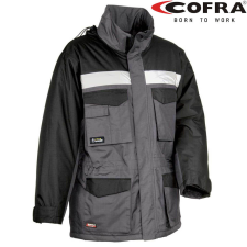 COFRA Gust Bélelt Téli Ripstop Munkáskabát Antracit/Fekete - 3XL munkaruha
