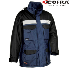 COFRA Gust Bélelt Téli Ripstop Munkáskabát Sötétkék/Fekete - 3XL