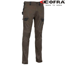 COFRA Jember Sztreccs Munkásnadrág Barna/Fekete - 60
