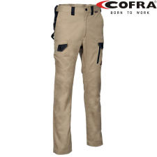 COFRA Jember Sztreccs Munkásnadrág Khaki - 50 munkaruha