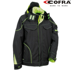 COFRA Tecka Softshell Dzseki Fekete/Lime - 56