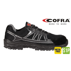 COFRA Trapezius Black S1 P Src Fekete Munkavédelmi Cipő - 38