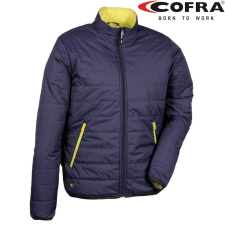 COFRA Turin Bélelt Munkás Dzseki Sötétkék/Borostyán - XXL munkaruha