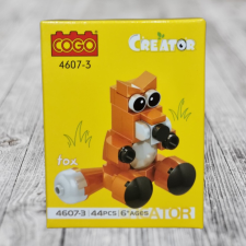 Cogo Cogo állatos építőkocka - Róka playmobil
