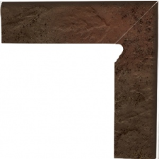  COKÓŁ SCHODOWY DWUELEMENTOWY STRUKTURALNY PRAWY BROWN  Semir Brown 30x8,1x1,1 csempe