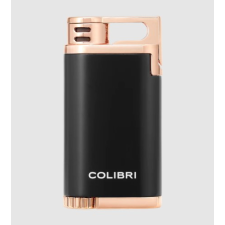 Colibri Belmont, egyes Jet lánggal égő szivar öngyújtó fekete és rozéarany színben öngyújtó