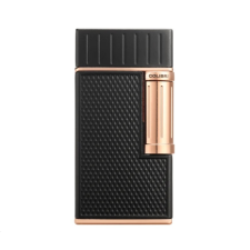 Colibri Julius Black and Rosegold szivar öngyújtó, fekete és rosegold színű, dupla lánggal öngyújtó