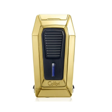 Colibri Quantum  tripla szúrólángos szivar öngyújtó beépített ék vágóval - arany öngyújtó