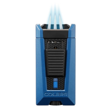 Colibri Stealth Triple Black, hármas szúrólángos szivar öngyújtó - matt kék-fekete öngyújtó