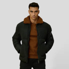  Collar Puffer Jacket férfi kabát, dzseki