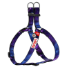 Collar WAUDOG Nylon dog harness with QR-passport "NASA21" design, plastic fastex  M
