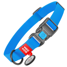Collar WAUDOG Waterproof QR kódos kutyanyakörv metál fastex csattal XL Kék nyakörv, póráz, hám kutyáknak