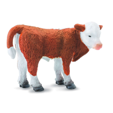 Collecta Hereford borjúfigura, 5 x 4 cm játékfigura