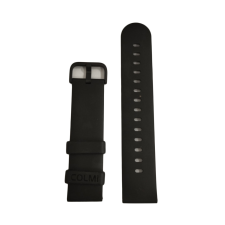 Colmi C8 Max okosóra szíj, szilikon, fekete, Silicone Strap okosóra kellék