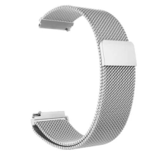 Colmi okosóra szíj, fém, mágneses, ezüst, 20mm, Milan Magnetic Strap okosóra kellék