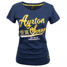 Cologne First Trade Ayrton Senna Vintage Környakú Női Póló