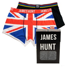 Cologne First Trade James Hunt Bukósisak + Union Jack Férfi Boxer férfi alsó